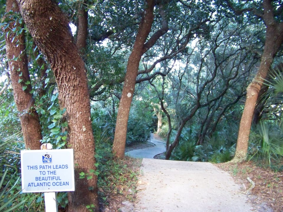 Private beach walkway