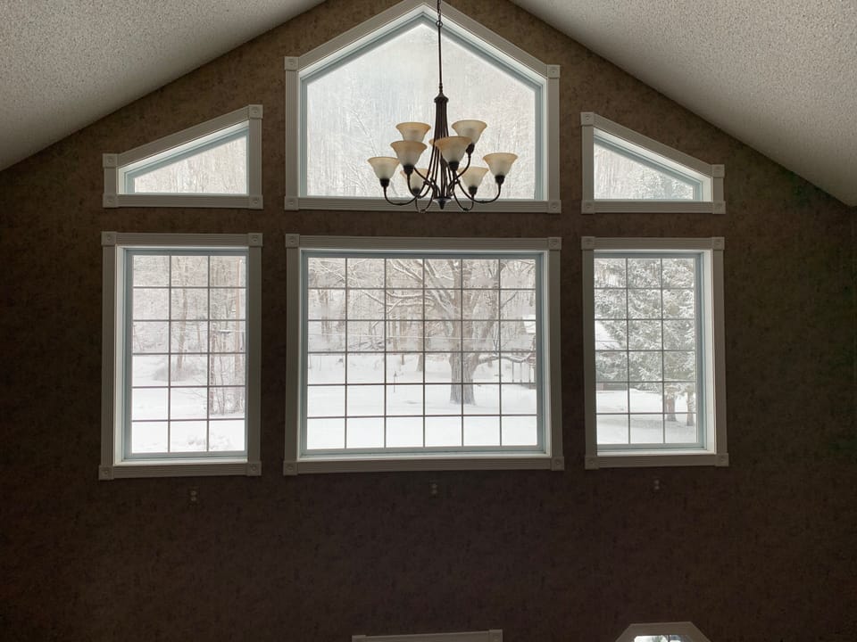 Front foyer looking at Pine Creek Rail Trail.  