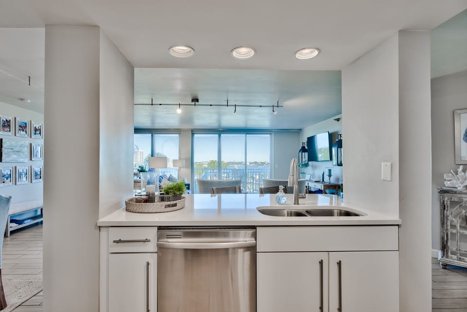Harbor View from Kitchen