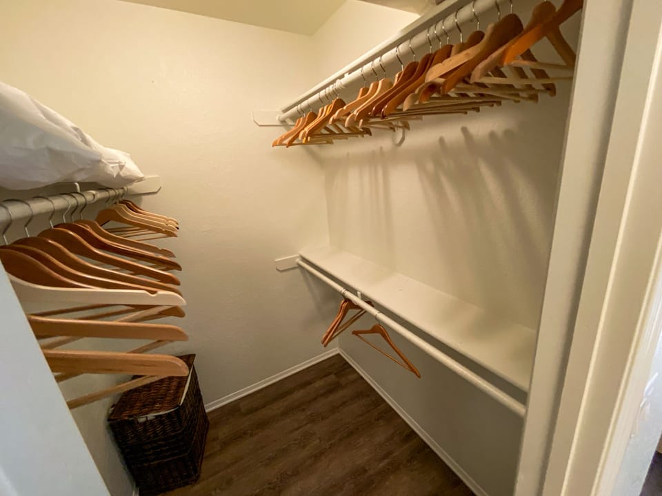 Spacious Closet ready for your clothing!