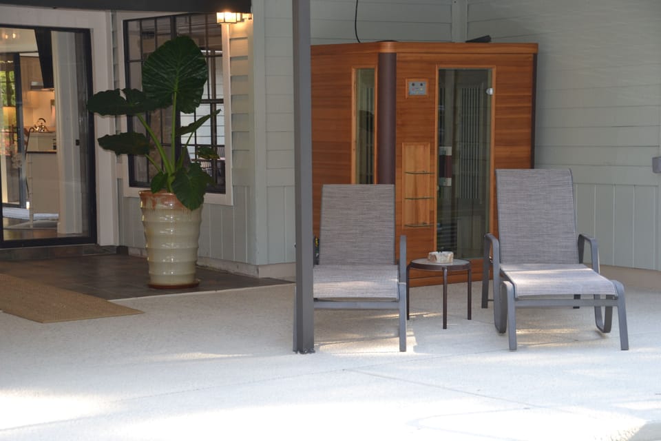 Take a sauna for health and relaxation before your swim.