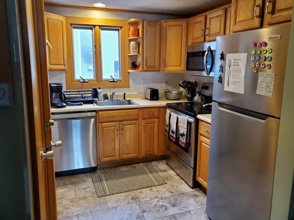 Fully stocked kitchen