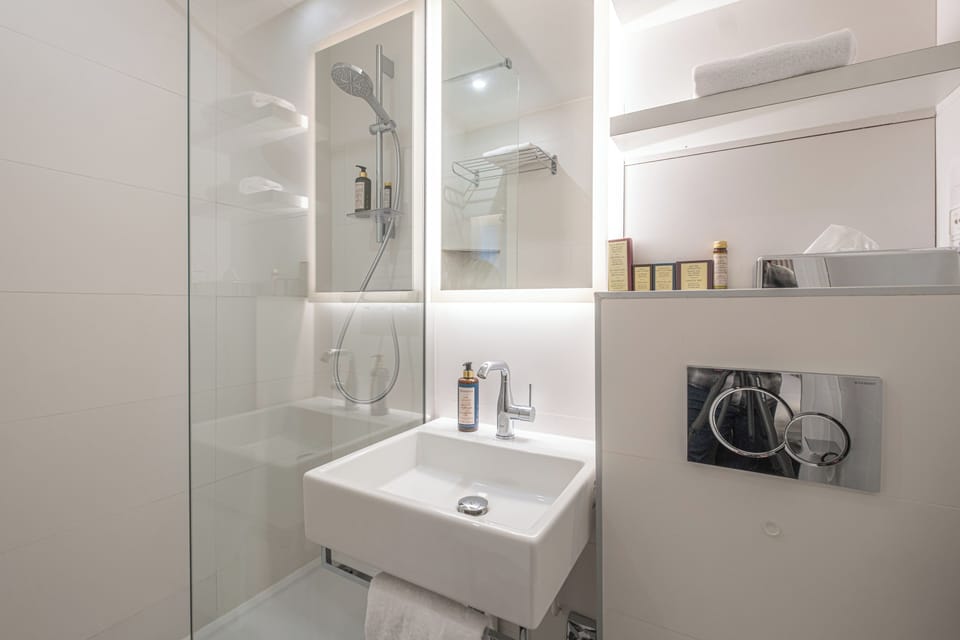 Classic Double Room | Bathroom | Free toiletries, hair dryer, towels, soap