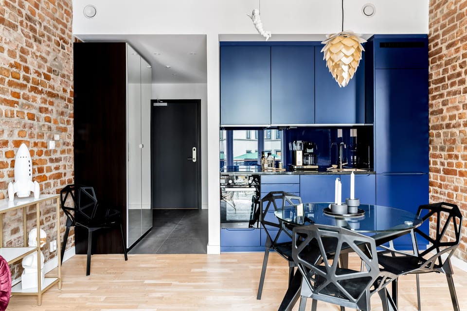 Apartment, 1 Bedroom | Private kitchen | Fridge, microwave, dishwasher, electric kettle