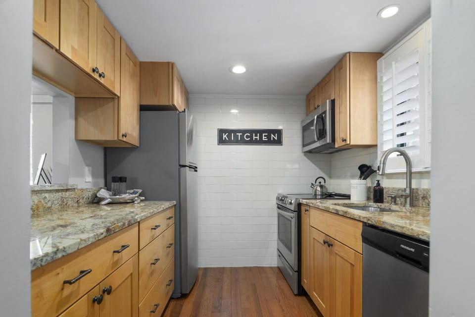 Fully stocked kitchen 