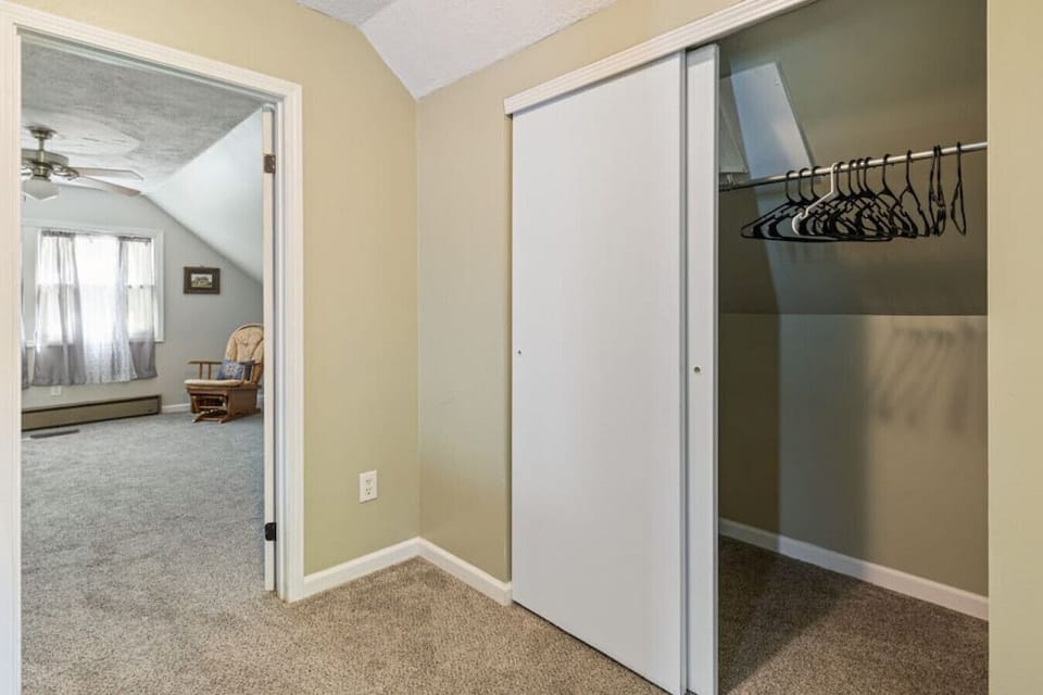 Upstairs hallway closet