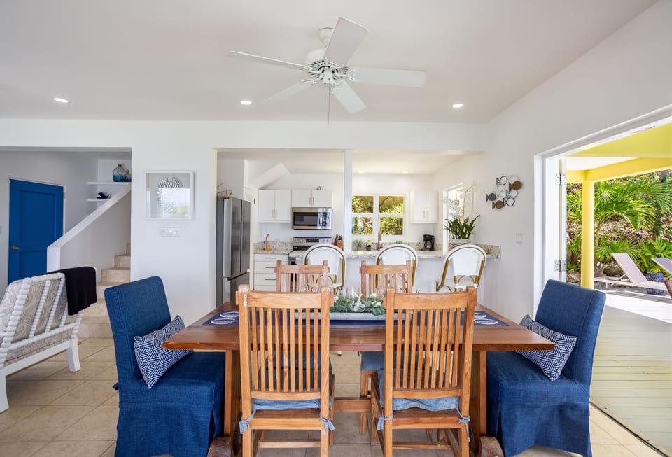 Indoor dining is an option if you need an escape from the sun and heat