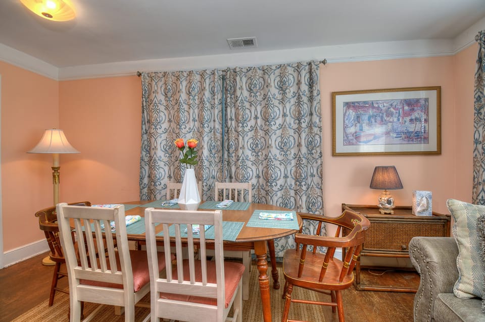 Enjoy meal time as a family or pull out some board games for fun.