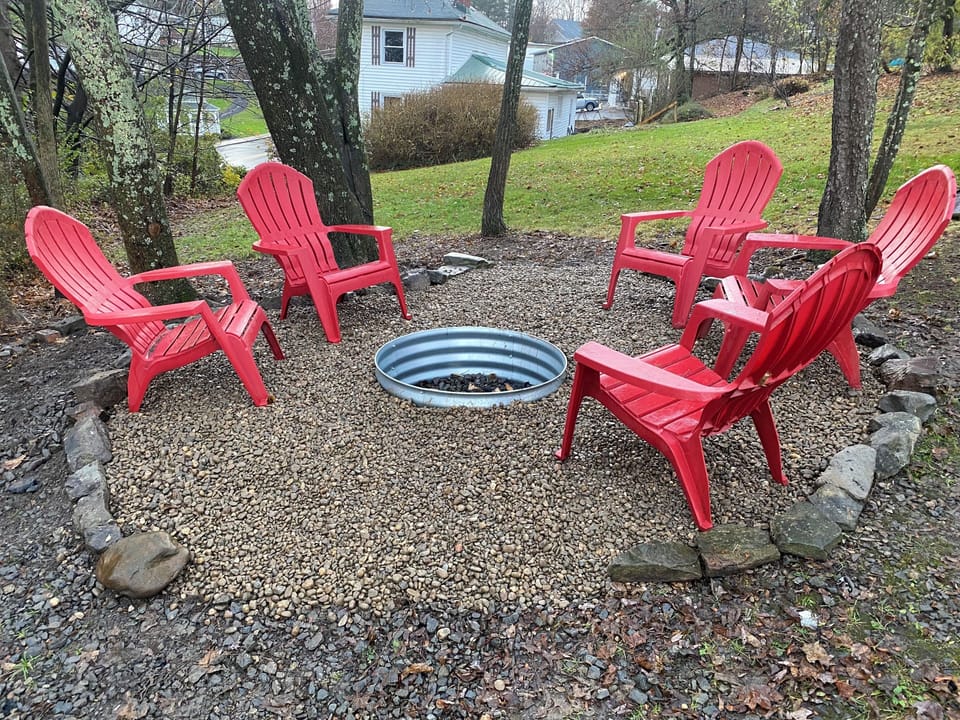 Fire pit. 