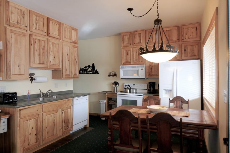 Gorgeous kitchen with rustic hickory cabinets