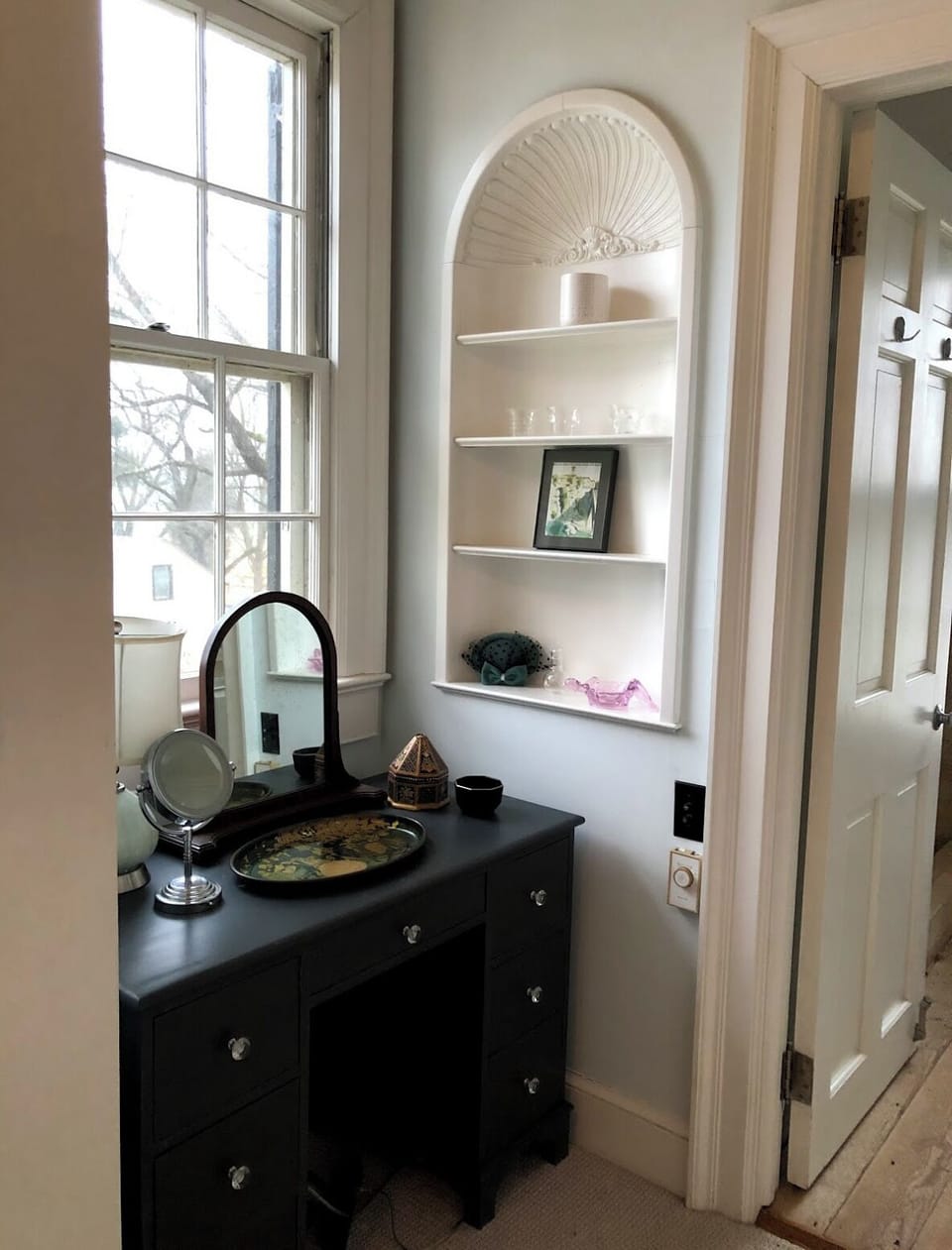 dressing area near master bath