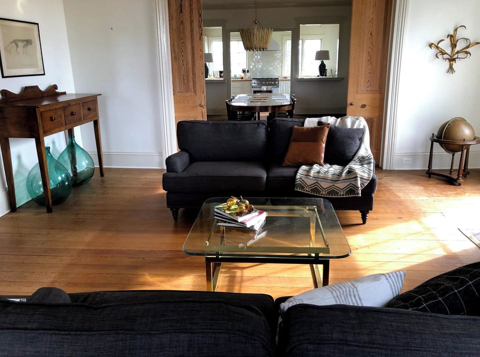 Living room looking into dining room