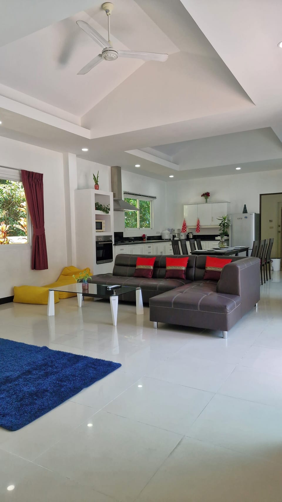 Family Villa, 4 Bedrooms, Private Pool, Mountain View | Living area | Flat-screen TV