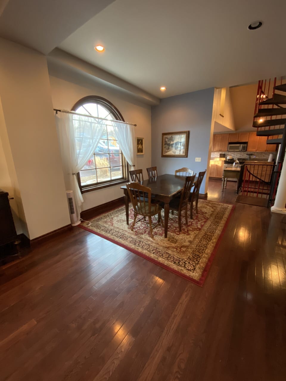Main floor dining table. 