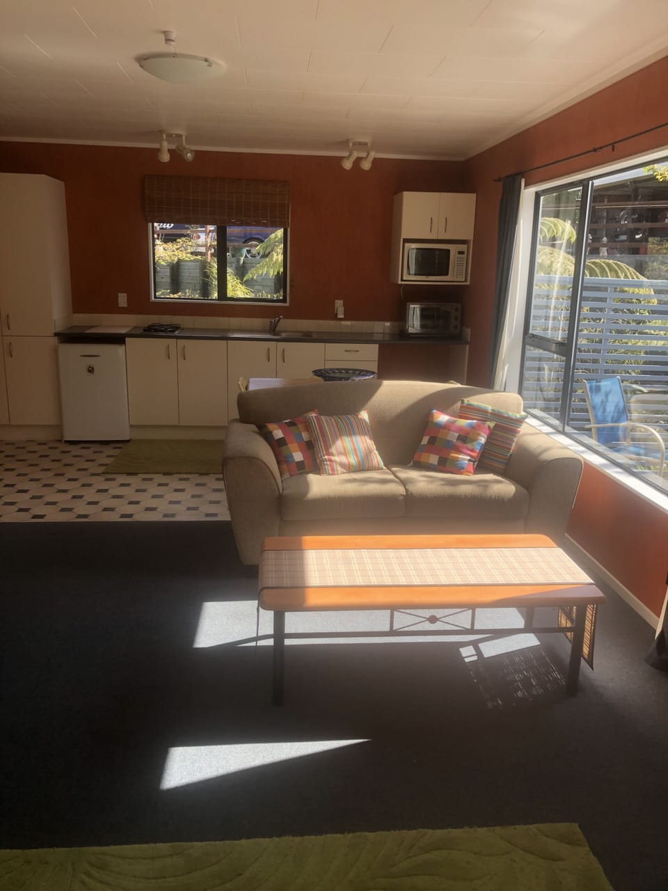 Spacious Sunny lounge area.