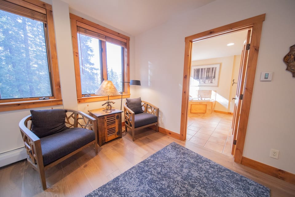 Master Sitting Area and Attached Bathroom