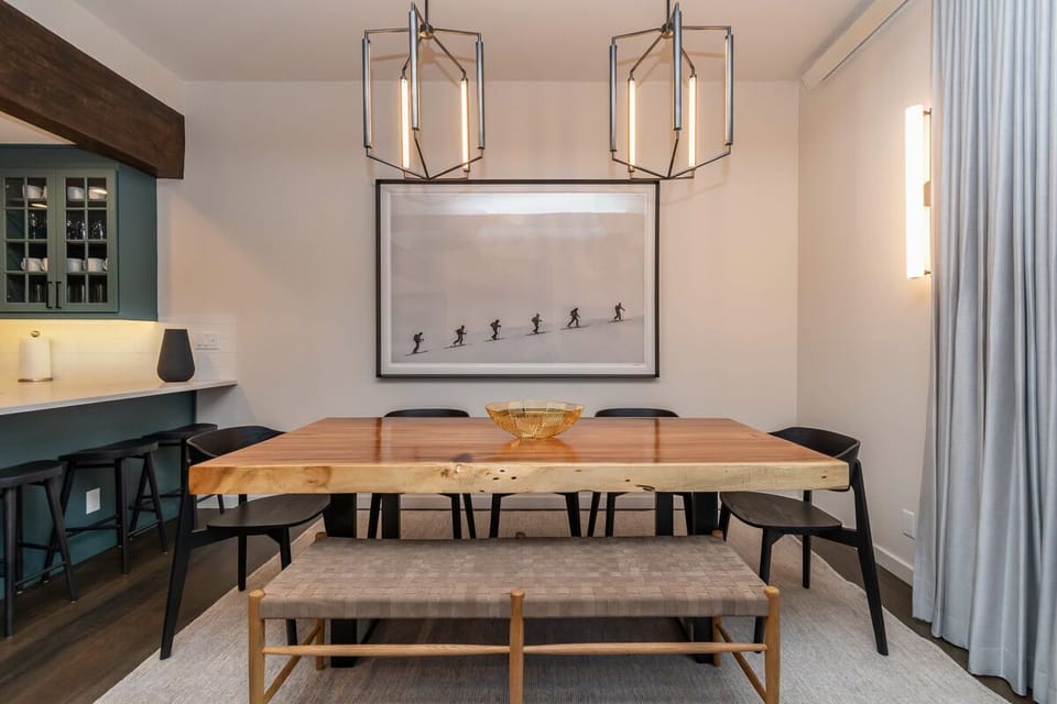 Come together at the eight person dining room table