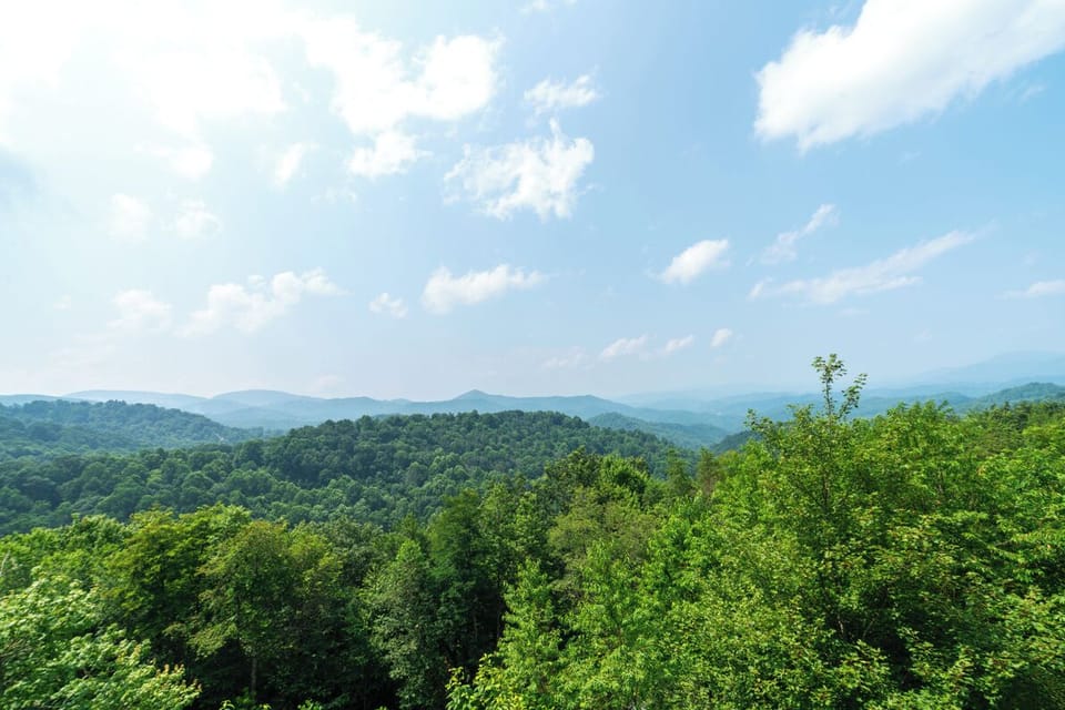 Deck Area--- Summer Mountain View