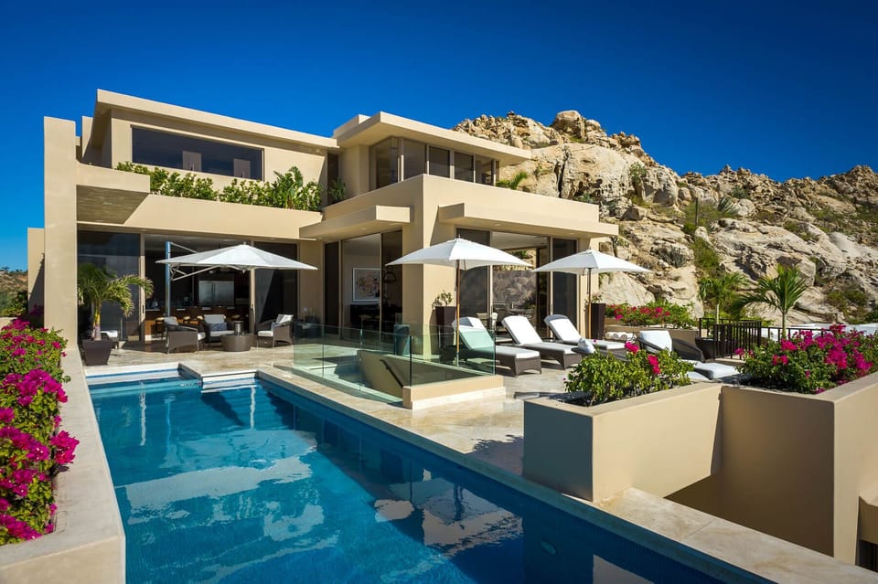 Take a dip in the spacious pool on the terrace
