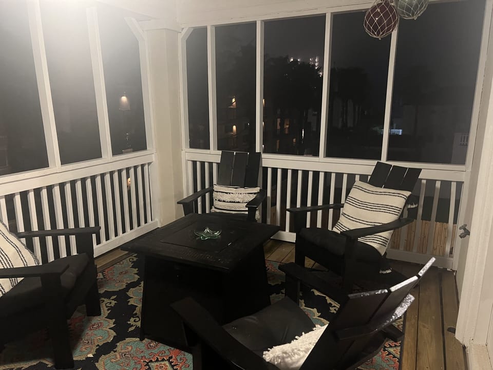 Master Bedroom Patio, not screened in. No Children or adults supervised children