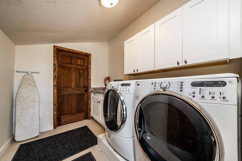 The first of our two laundry areas is located next to the garage.