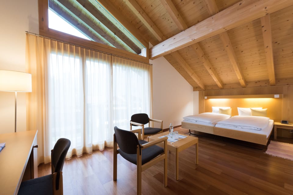 Chalet Double Room Mountain View | Desk, free WiFi, bed sheets