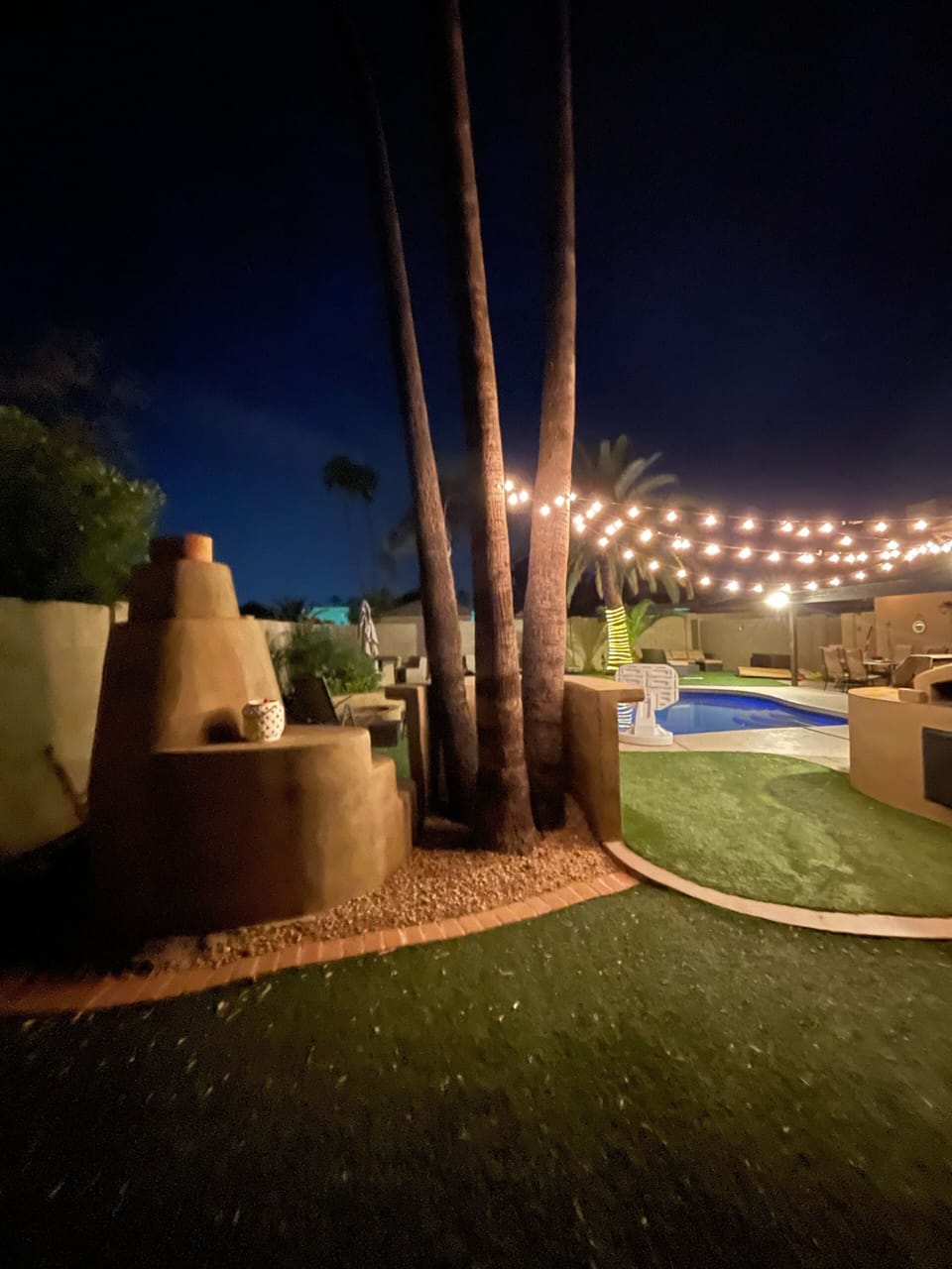 Spacious backyard 