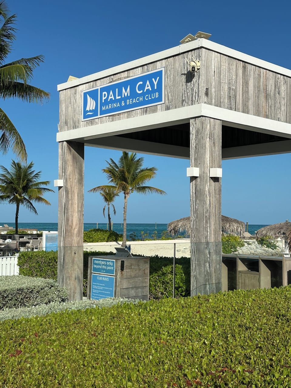 Beach Club entrance view.
