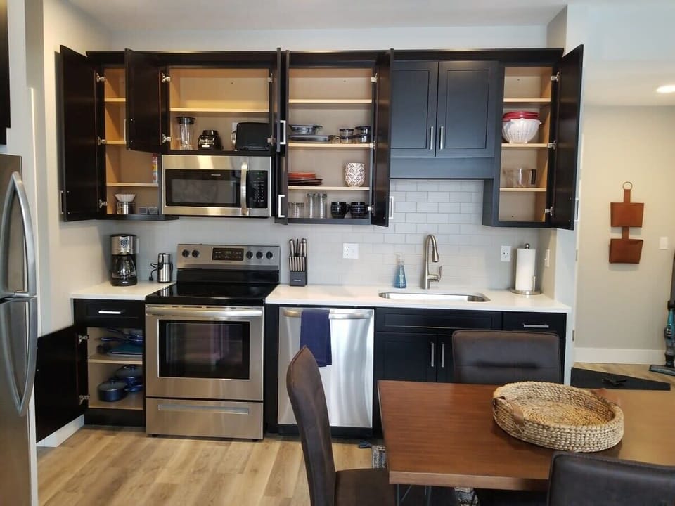 Fully stocked kitchen