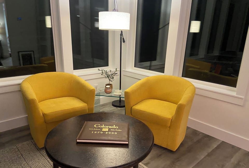 We really love this space in the sunroom