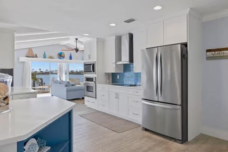 Huge kitchen with new cabinetry
