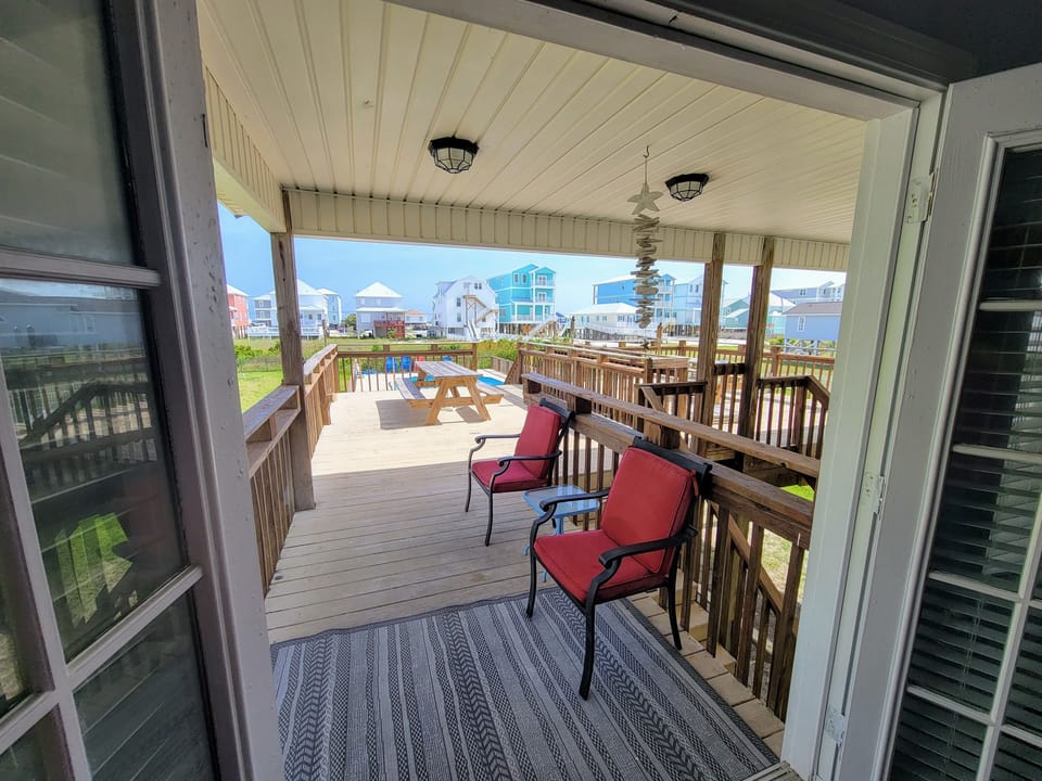 Side A: Entrance Leading to Deck from Indoors