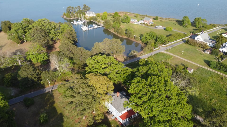 Another birds eye view - SHADYHURST property includes waterfront (East River)