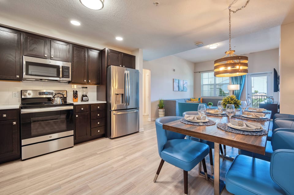 Kitchen and dining area