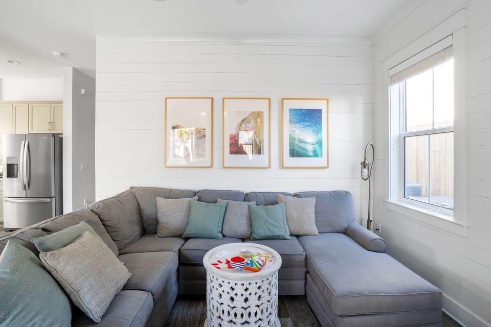 A cozy seating area.