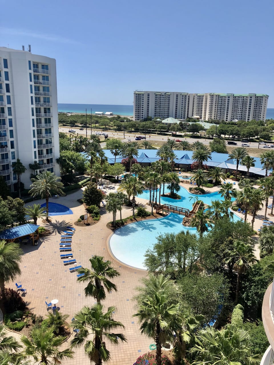 View from our 9th floor balcony.
