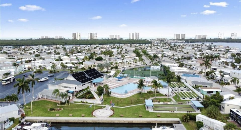 View from main pool toward beach