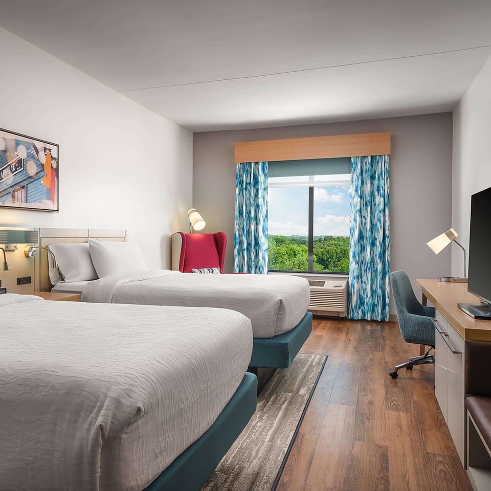 Room, 2 Queen Beds | Premium bedding, in-room safe, desk, laptop workspace