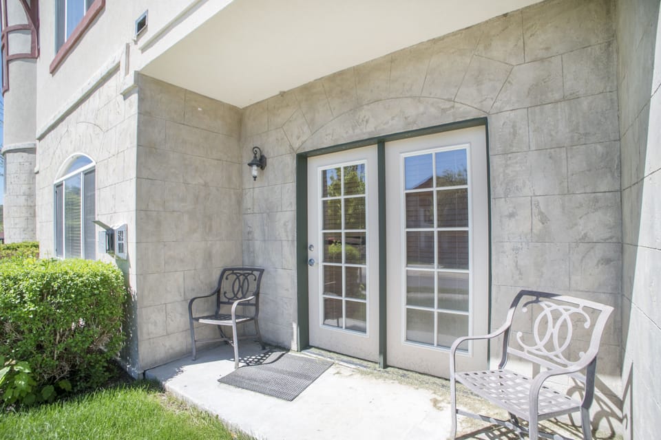 Walk out patio