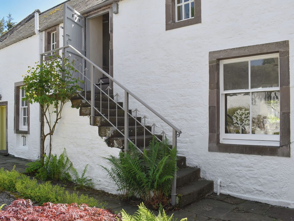 Stairs to property | The Courtyard Suite, Pitscandly, near Forfar