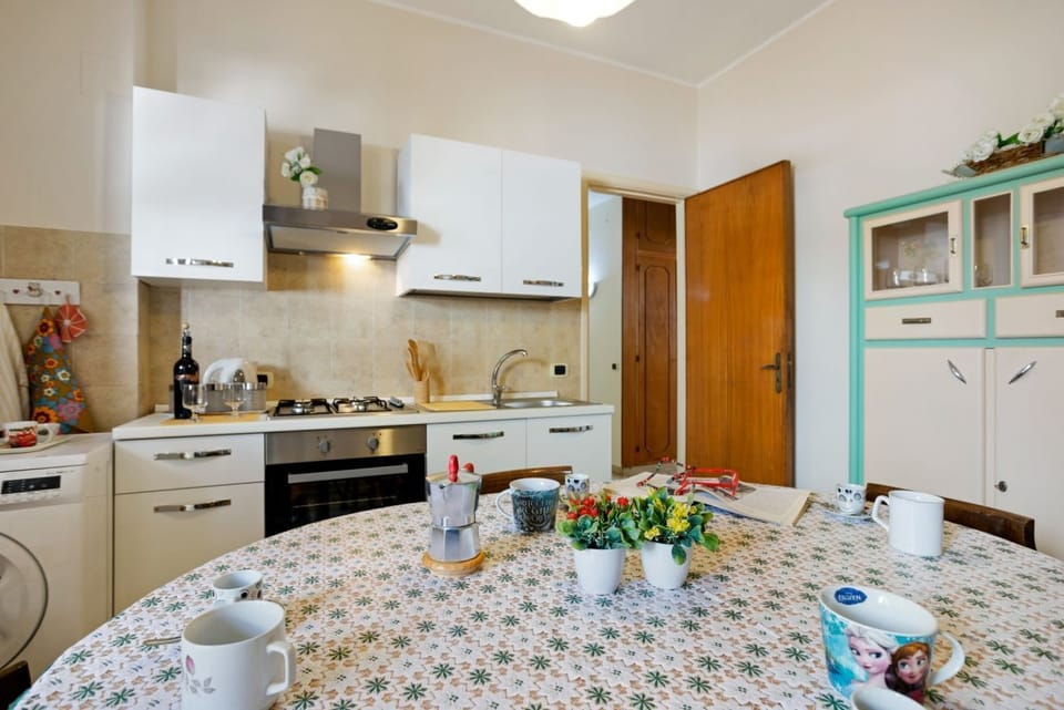 Apartment, 2 Bedrooms | Private kitchen | Mini-fridge, oven, coffee/tea maker