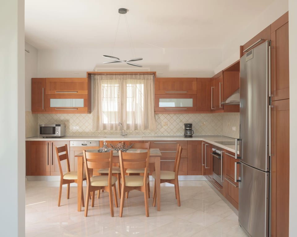 A fully equipped kitchen for culinary wonders.