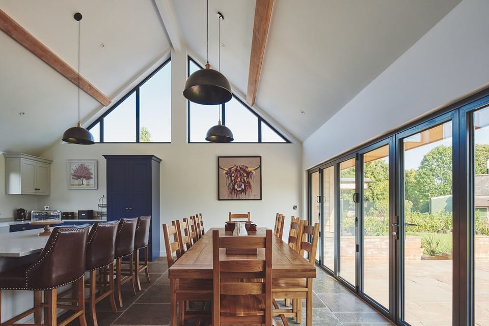 The kitchen at Big Barn, Welsh Borders