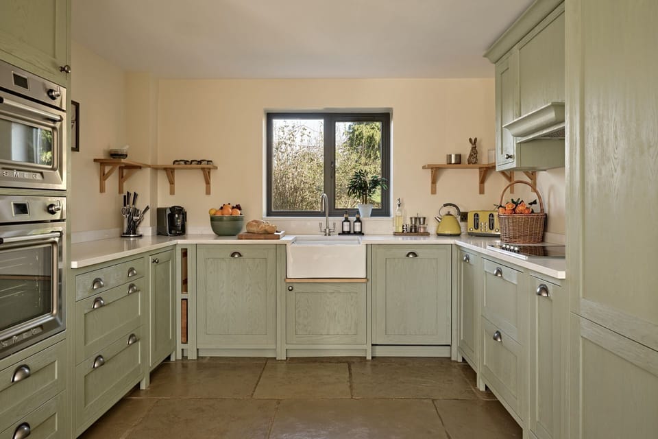 The kitchen at The Byre, Welsh Borders
