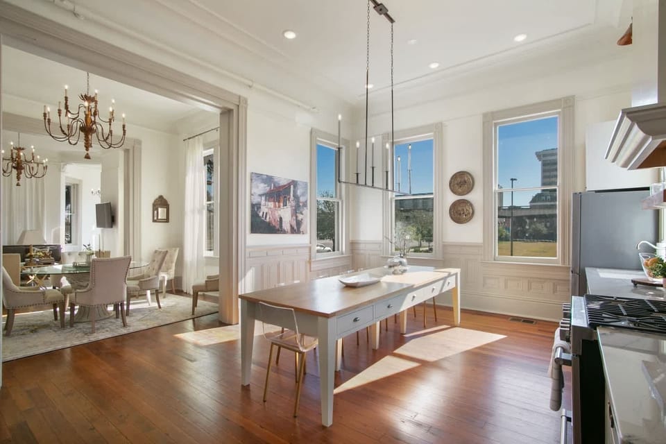 Kitchen table seats 10