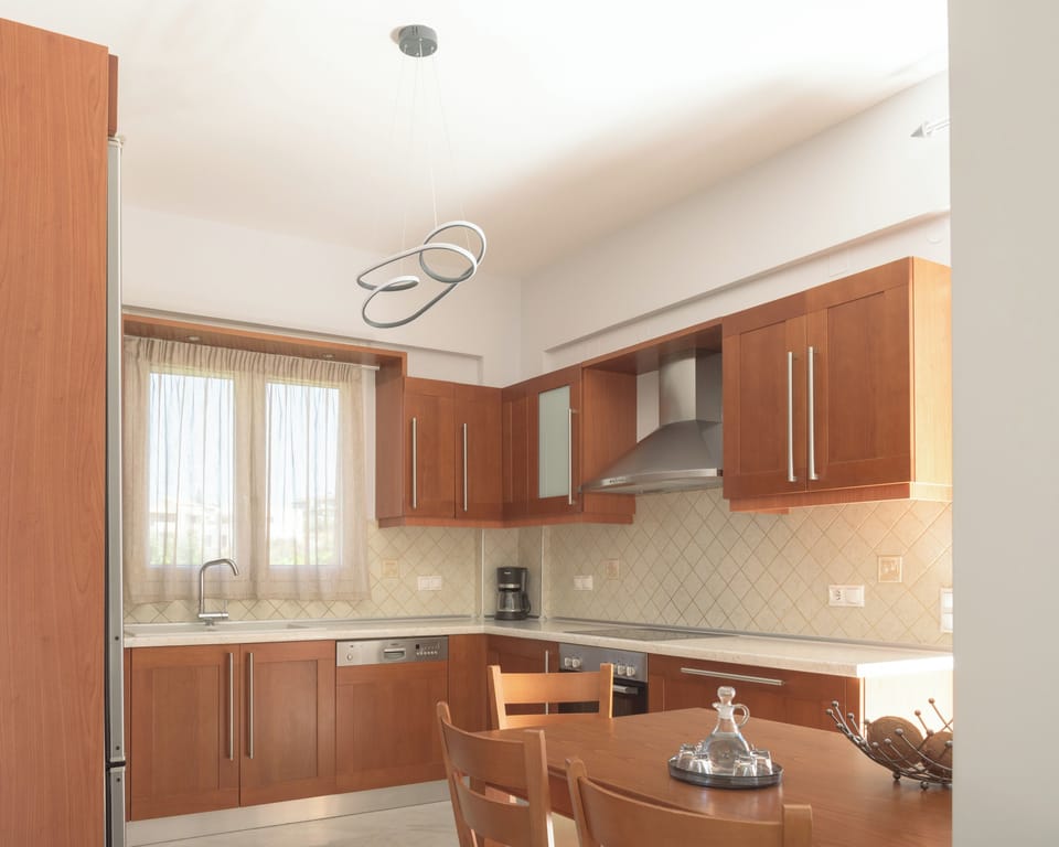 A fully equipped kitchen for culinary wonders. 