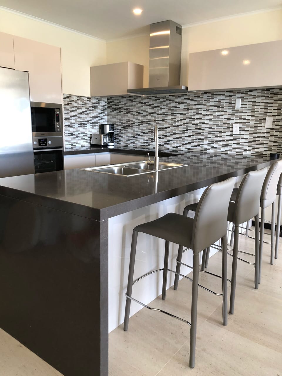 Modern open concept Kitchen with bar sitting