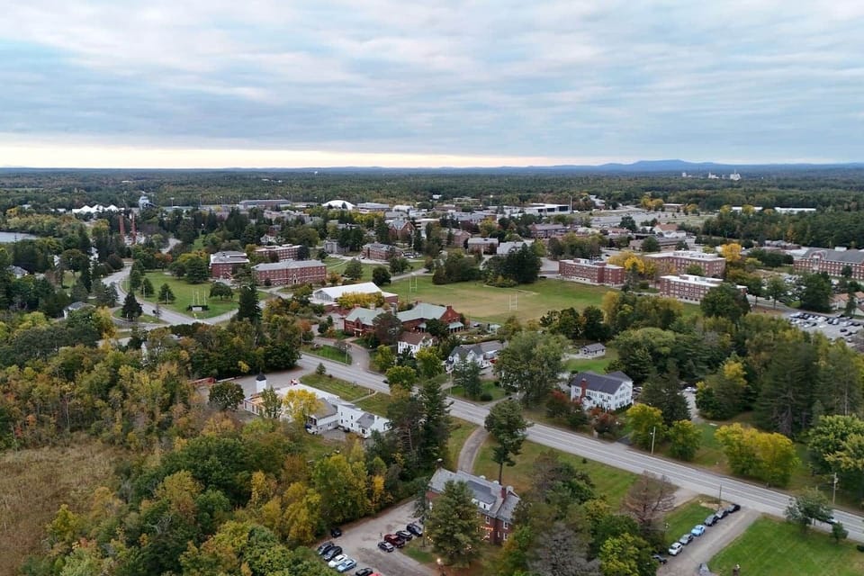 Surrounding neighborhood looking towards the campus 
