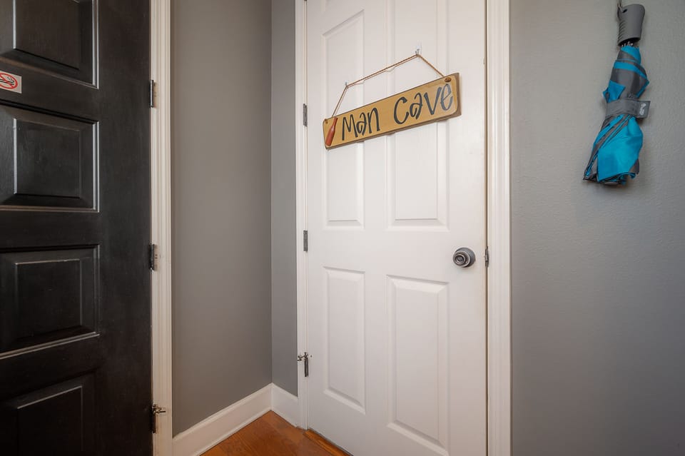 Our Man Cave is a fully air conditioned and finished converted space.