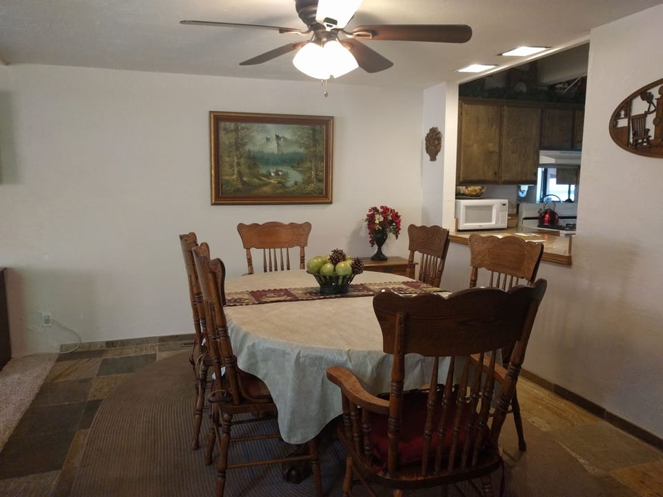 Large dining table - seats six